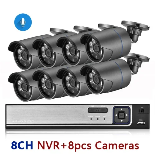 

Система видеонаблюдения AZISHN 4K 8MP
