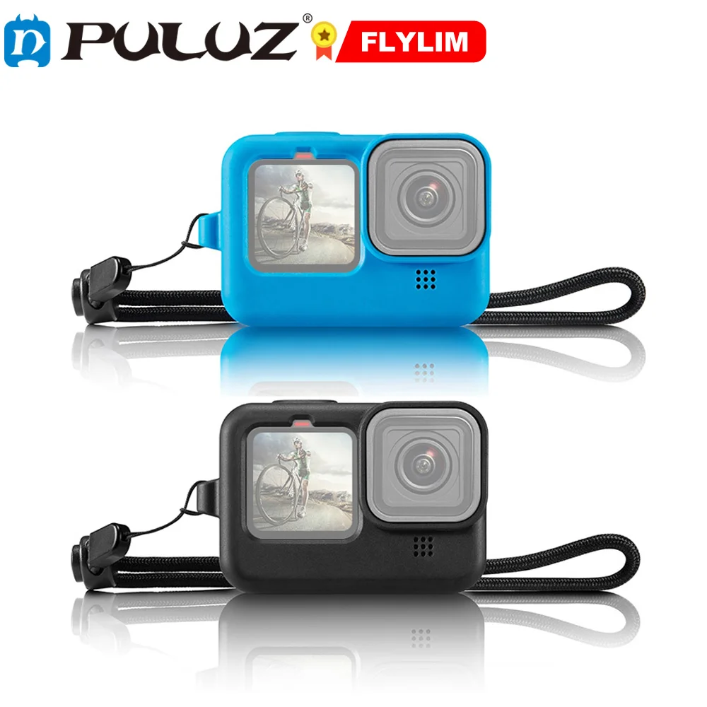 

PULUZ for HERO10 Black / HERO9 Black Soft Silicone Cover & Wrist Strap & Lens Cover for HERO8 Black Soft