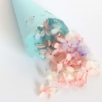 10pcs laser hollow confetti sprinkler paper fountain rose flower cone lace wedding party decoration supplies