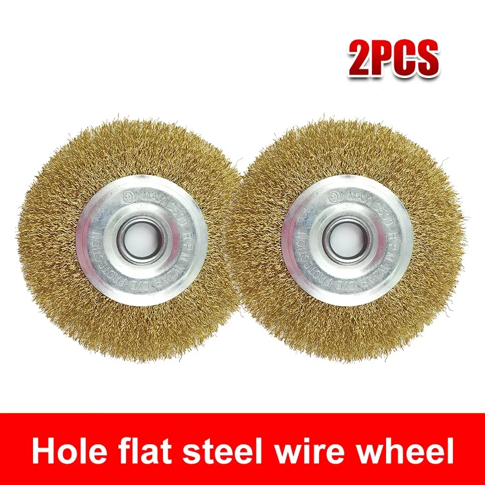 

2 шт., шлифовальный круг с проволочной щеткой, удаление ржавчины, удаление заусенцев, полировка стальной проволоки для Ryobi, очиститель для патио RY18PCA-0 OPC1800 OPC1815