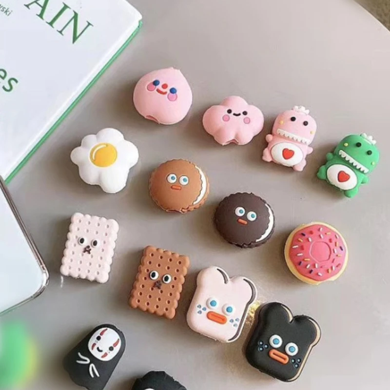 

Snack Kawaii Cute Cartoon Cable Protector Bite Organizer Food USB Charging Earphone Cable Buddy Cellphone Decor Wire