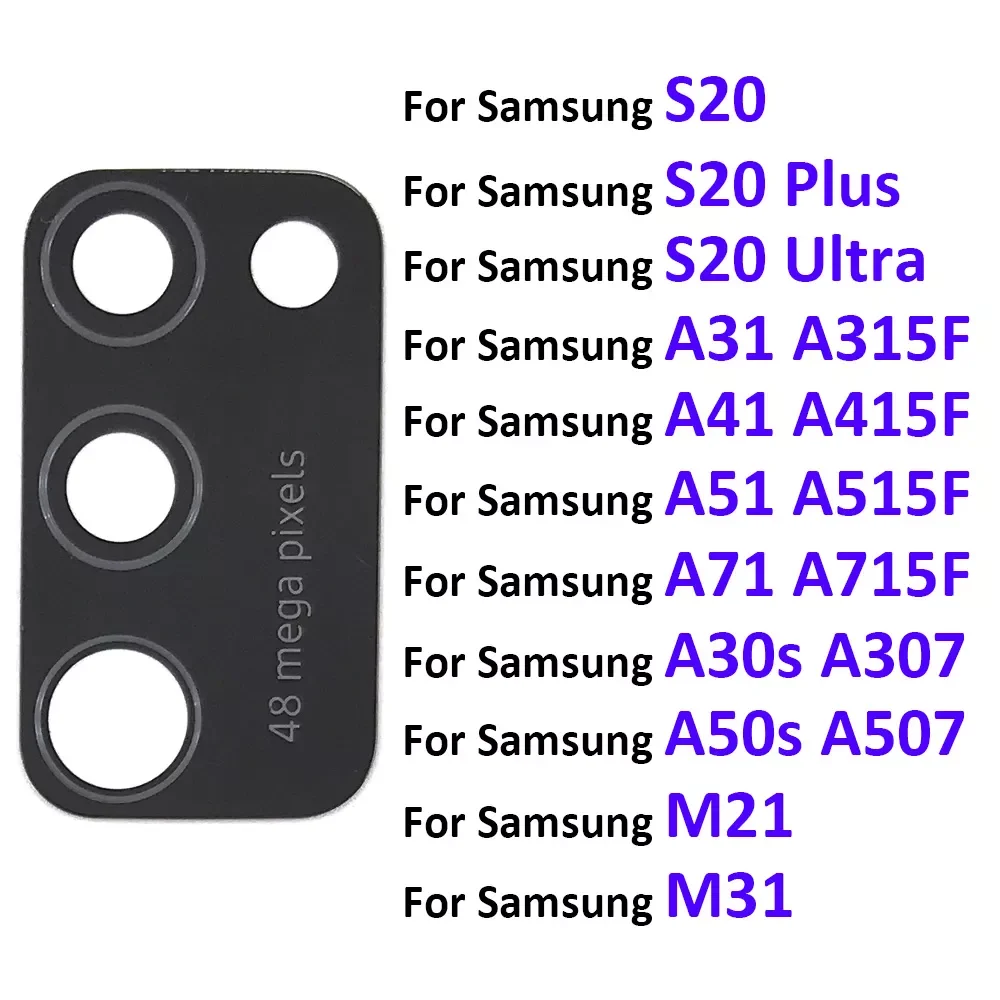 

Rear Back Camera Glass Lens For Samsung A30S A50S A31 A41 A51 A71 M21 A31 A21s A70s S20 Plus Ultra Note 10 Lite A11 A01