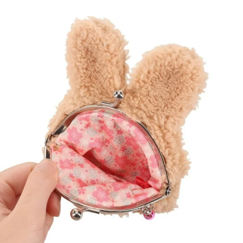 Милая сумка-кошелек Monchhichi с вышивкой, мультяшным рисунком, кавайным персонажем, креативным дизайном, бантом-бабочкой и ушками кролика (art.: 3920db7822b40) - 3920db7822b40