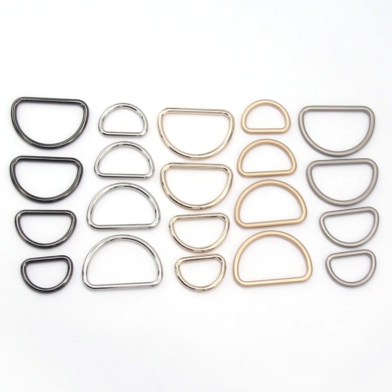 

30mm 45mm Gold Metal D Ring Buckle Shoes Bags Belt Garment Strong Dee Clasp Web DIY Leather Crafts Sewing Accessories Wholesale