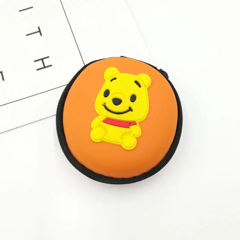 

Cartoon Mini Zipper Protection Headphone Case Bag Headphone Storage Bag Soft Headphone Earbuds Case USB Data Cable