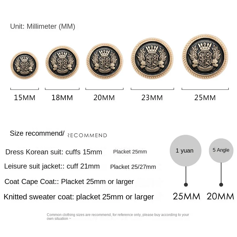 10 шт. женские джинсовые пуговицы для одежды Женская куртка 20 мм горячая