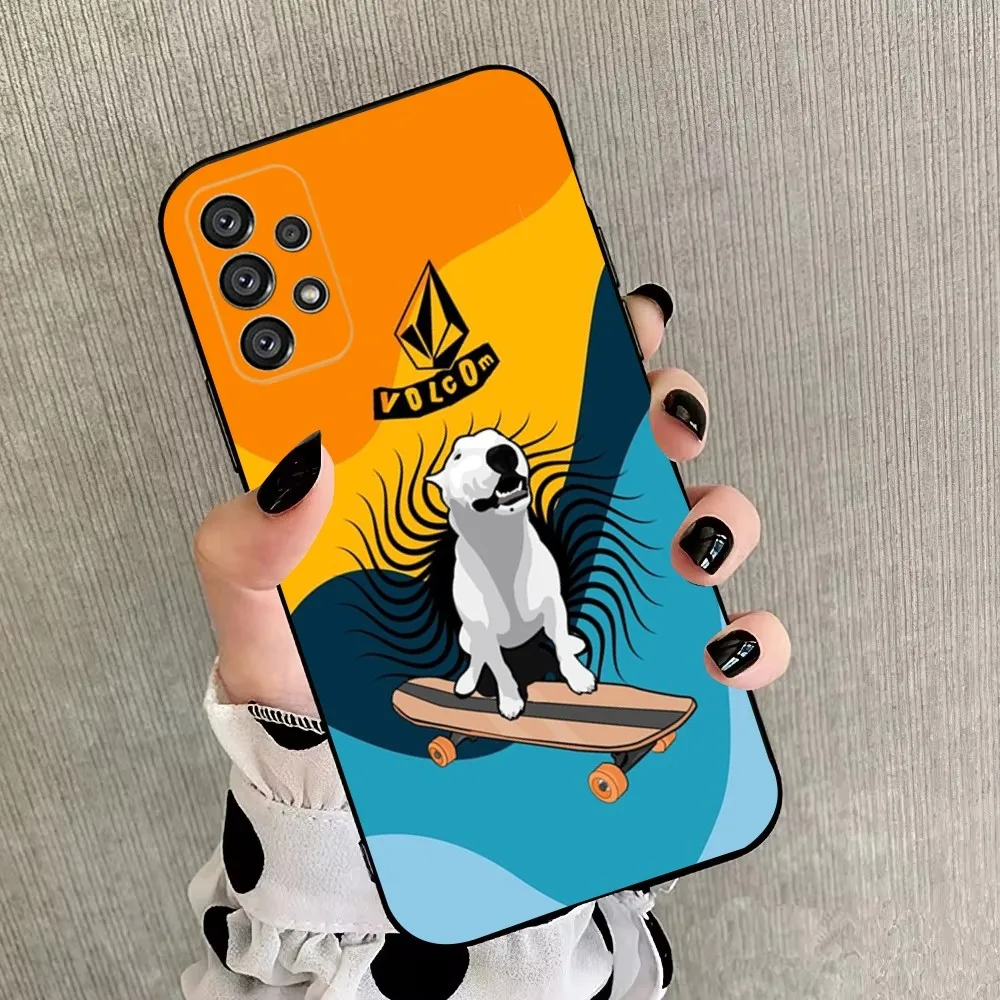 Модный V-Volcom спортивный Стильный чехол для телефона Samsung Galaxy A20 A21s A22 A31 A32 A52 A53 A72 73 A80