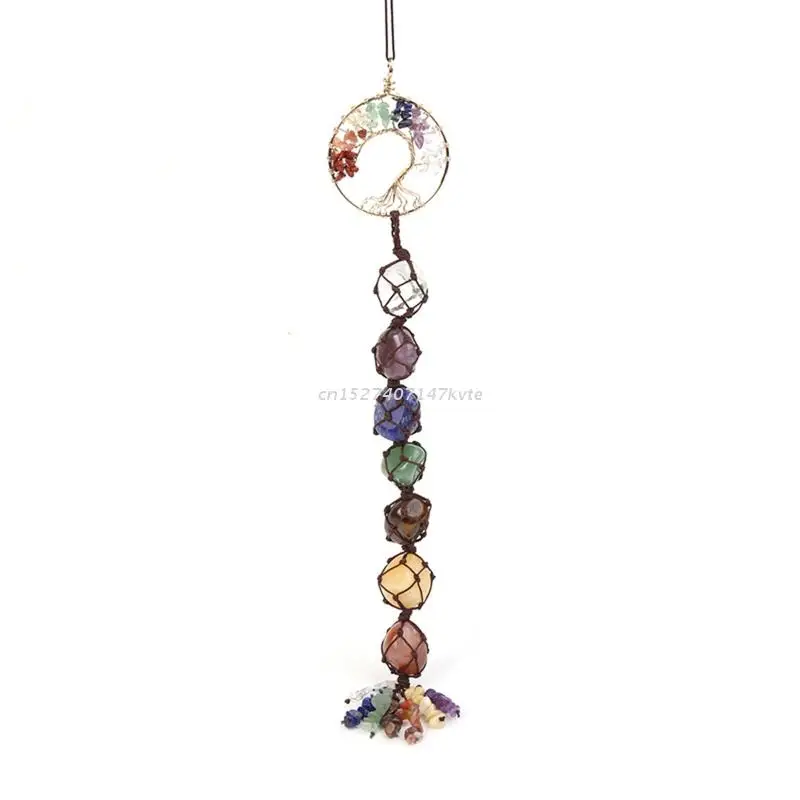 

7 чакр, камни, Хрустальная подвеска, декоративное Очаровательное украшение, поделки, декор для свадьбы, дня рождения, праздника, вечеринки, у...