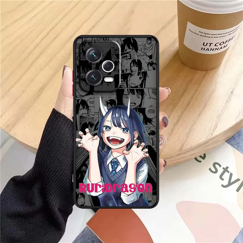 Фото Чехол для телефона Ruri Dragon Anime с матовым покрытием для Xiaomi Redmi Note 14 13 13R 12T 12 11 11T Pro Plus Turbo Speed №4