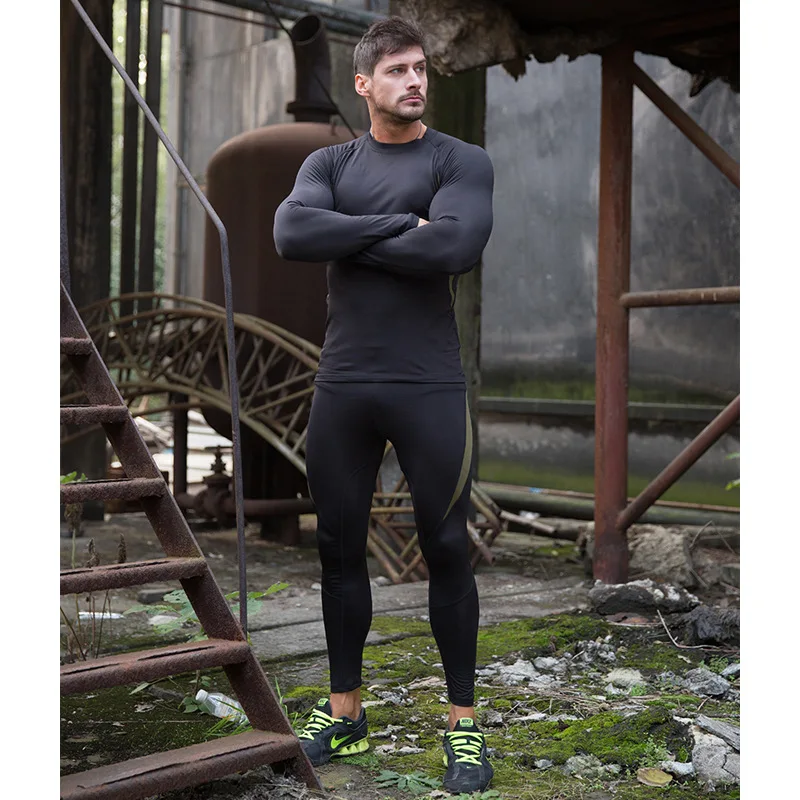 Winter High Quality Thermal Underwear Set Men Underwear Long Johns 2Pcs Compression Fleece Sweat Quick Drying Thermo Clothing