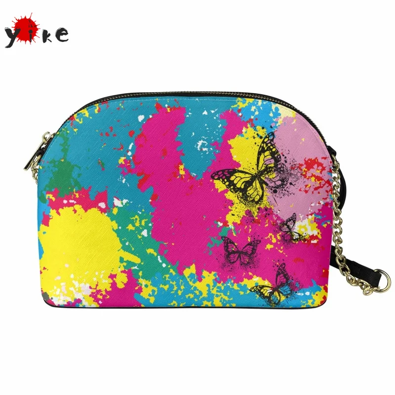 

Новые модные женские сумки через плечо Yikeluo с чернильным рисунком, роскошные сумки, женские сумки на молнии, женская сумка через плечо