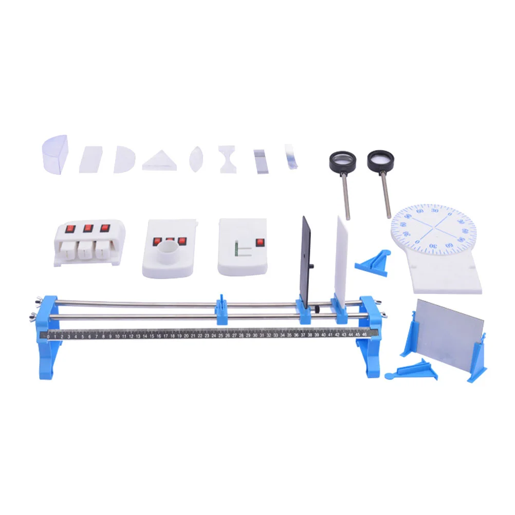 

Optical Experimentset Kit Science Lens Physics Optics Equipment Tool Learning Triangular Lights Plano Scientist Convex Acrylic
