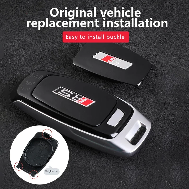 Фото CS008044 для Audi A4 A5 05 07 08 TT A3 сменный пульт дистанционного управления RS S MLB-ключ задняя крышка гладкая матовая задняя крышка №2
