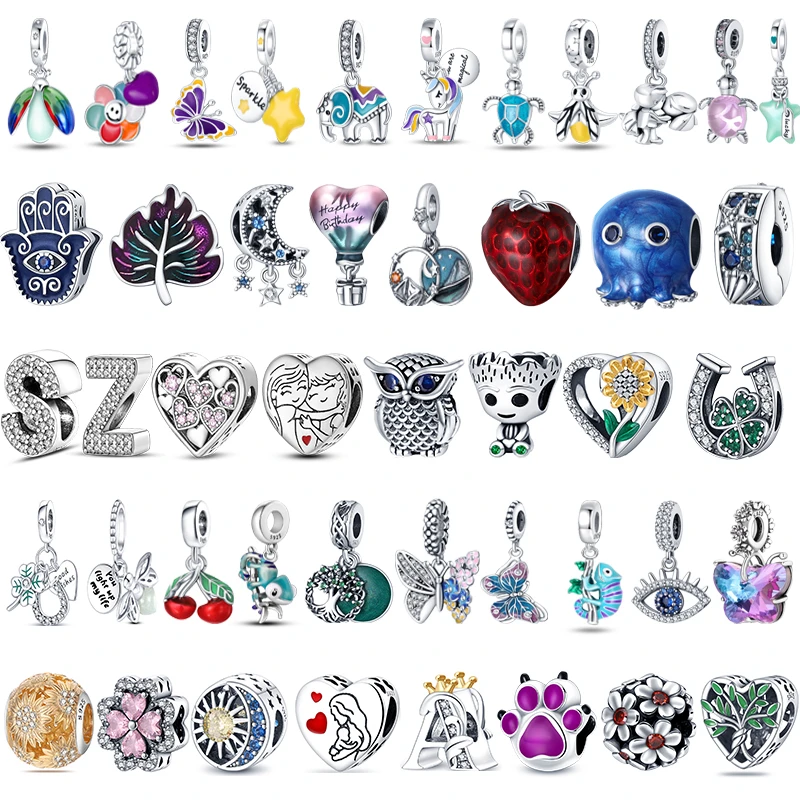 CHARM FIT PANDORA ОРИГИНАЛЬНЫЙ БРАСЛЕТ 925 СТЕРЛИНГОВОЕ СЕРЕБРО БУСИНЫ ХАМЕЛЕОН ПОДВЕСКИ СВЕТЯЩИЕСЯ КОМАРЫ DIY ЮВЕЛИРНЫЕ ИЗДЕЛИЯ ДЛЯ ЛЮБИТЕЛЕЙ