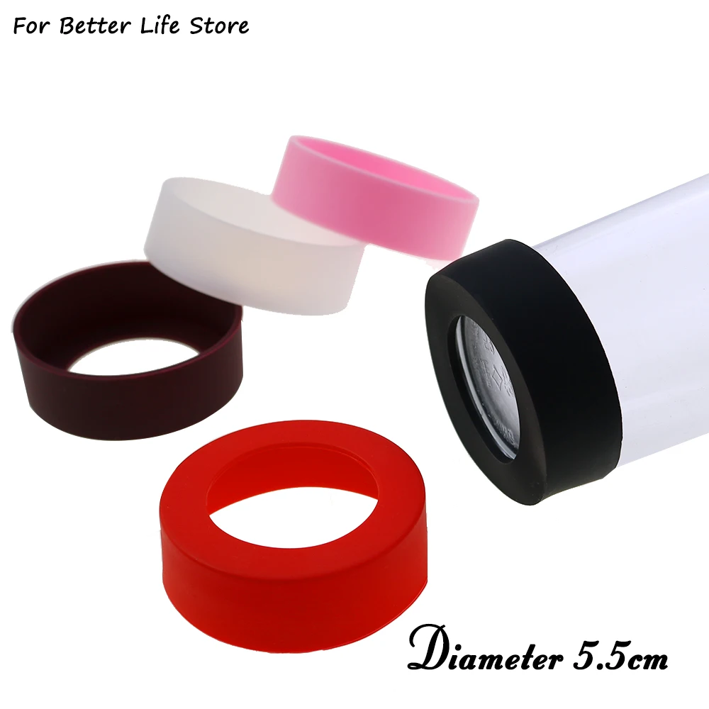 1Pc 7G 5.5cm Soft Silicone Cup Coasters Anti-fall Water Drin