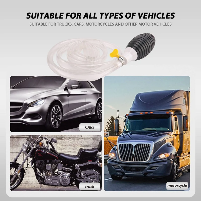 Сифон с высоким потоком 2 м ручной портативный автомобильный насос для переноса
