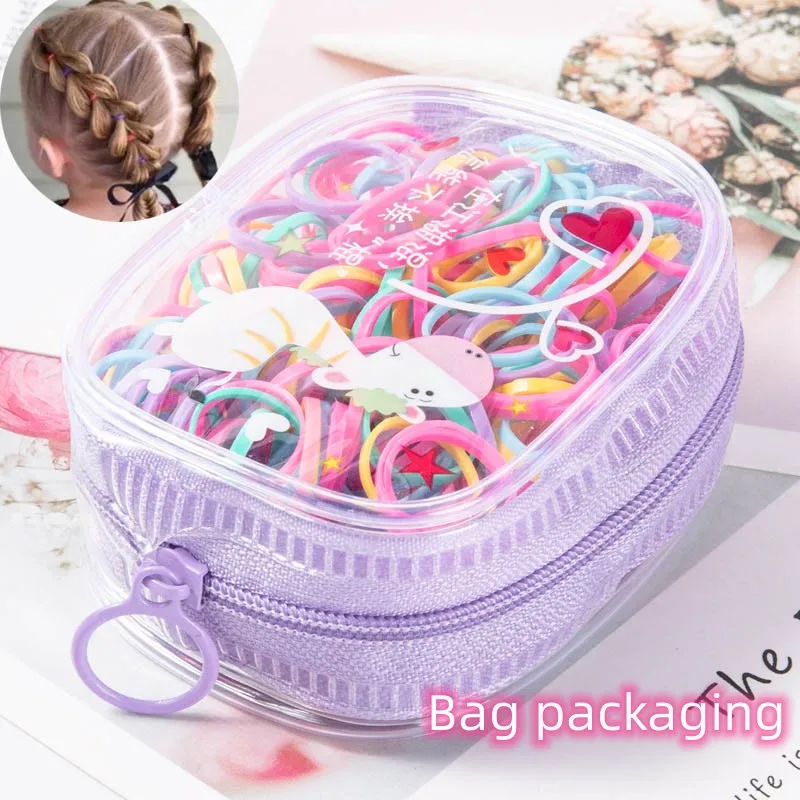 

Hair Accessories Band Baby Bandeau Cheveux Scrunchies Tiara Disposable Rubber Band Girl Colorful Small Envio Gratis Zipper Bag