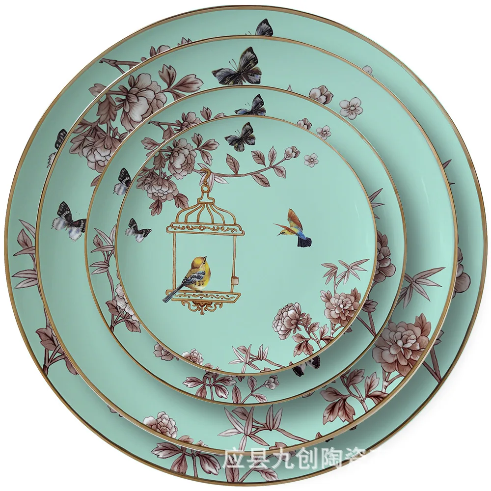 

Bird Cage Plate Candy Plate Western Food Steak Pasta Plate Fruit Plate Dinnerware Set Tableware Set Dishes and Plates Sets