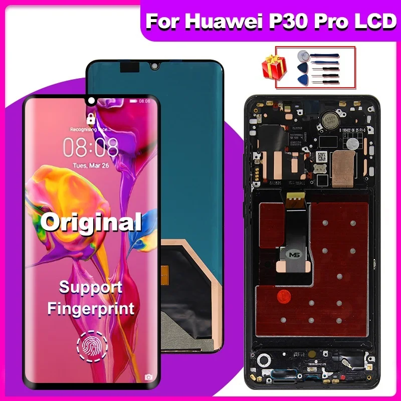 

Original 6.47" For Huawei P30 Pro LCD VOG-L04 VOG-L09 VOG-L29 VOG-TL00 LCD Touch Screen Digitizer Replace P30 Pro Display