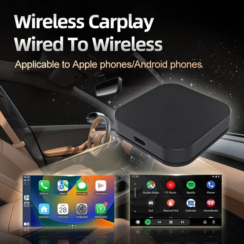 Для Suzuki Ciaz Wired To Wireless CarPlay 2in1 Box Android Беспроводной адаптер Dongle BT 5 8 ГГц Wi-Fi для Apple Iphone