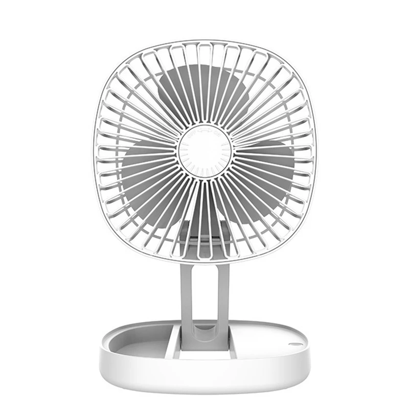 

Retractable Folding Mini Desktop Fan, Outdoor USB Fan Charging, Rotatable Aromatherapy and Ice ,White