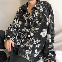 deeptown harajuku black women blouses oversized cool casual long sleeve streetwear beach outing shirt korean fashion basic loose