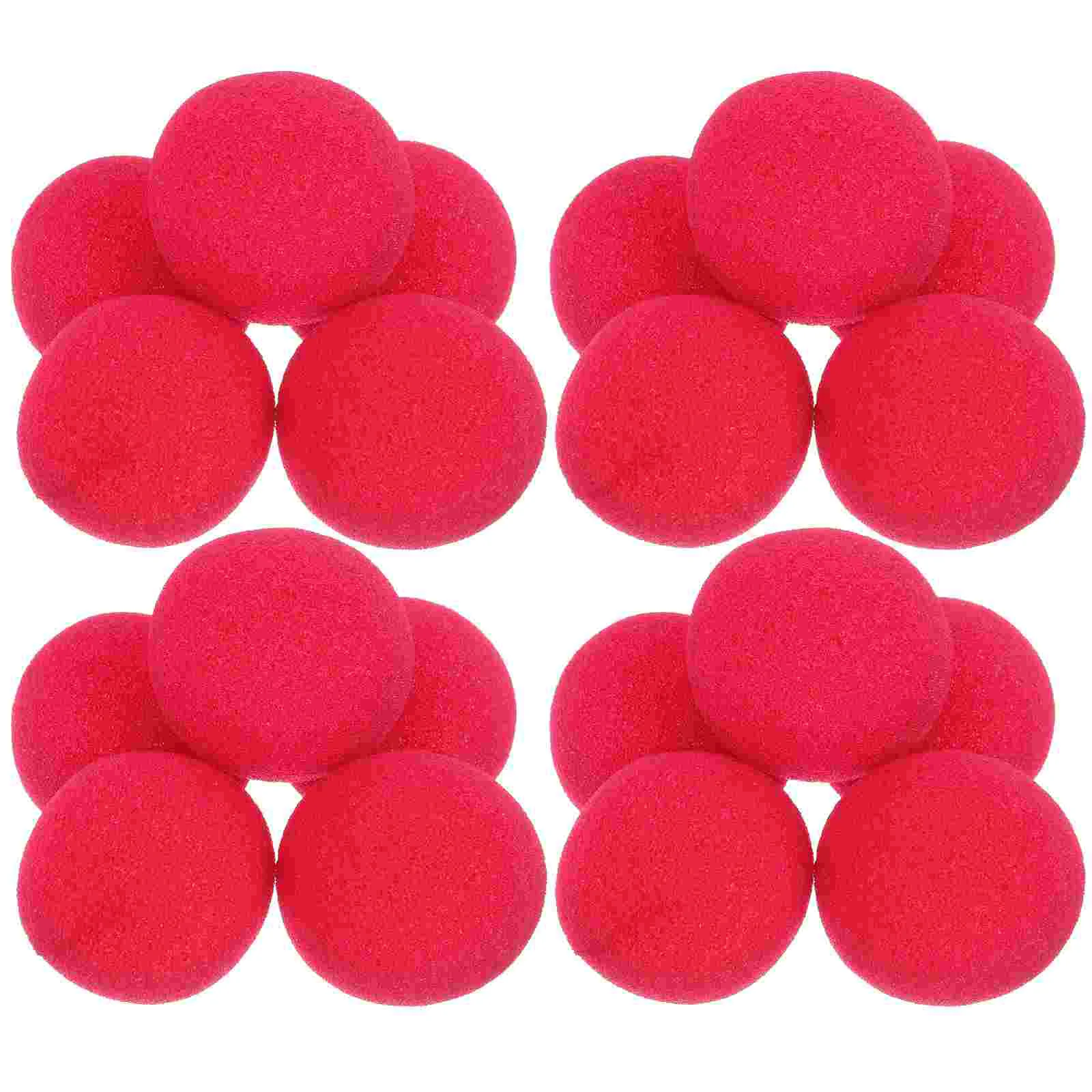 

25 Pcs Red Clown Nose Foam Small Prop Circus Noses Party Sponge Cosplay Plaything