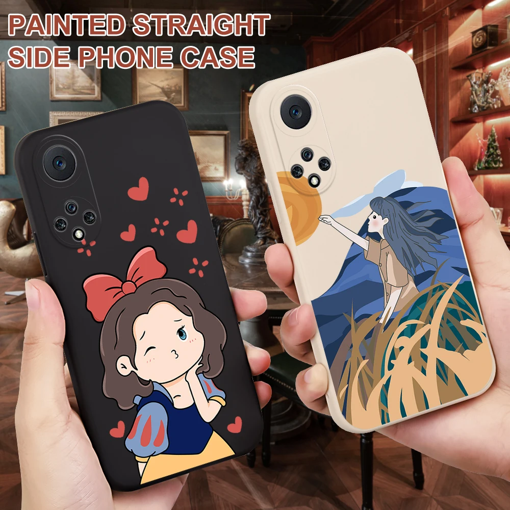 

Phone Case For Huawei Nova 7i 8i 7 Pro 6 SE Cover Funda For Huawei Nova 8 5T 5i 3i 5 4 3 3i 2S Cartoon Character Silicone Case