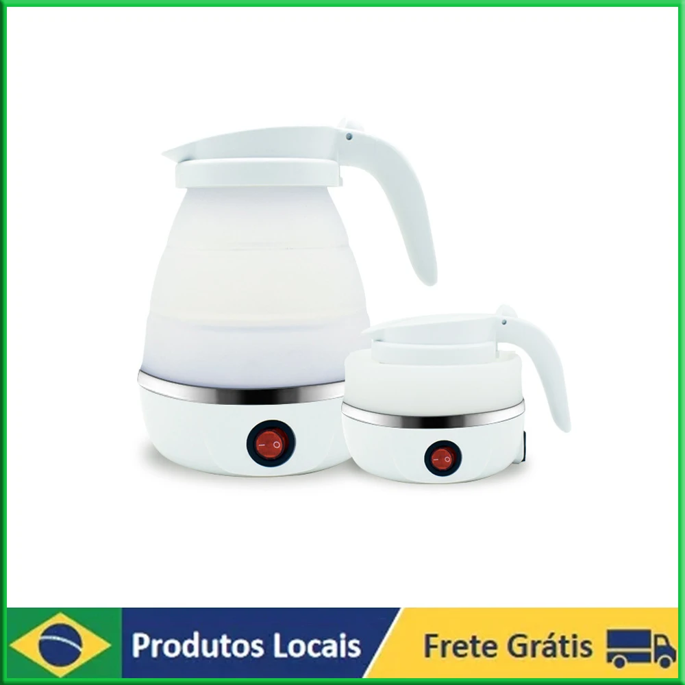 

Foldable Portable Electric Kettle Food Grade Silicone Quick Boil Water Tea Coffee Milk Outdoor Kettle