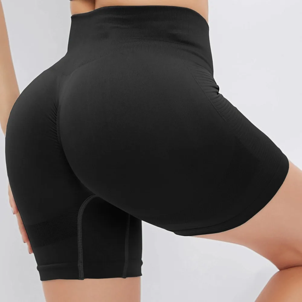 Шорты для йоги с высокой талией для подтяжки ягодиц, тренировок ...
