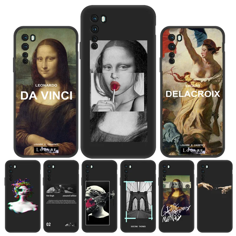

Black Funny Art Abstract Phone Case For Oneplus 7 Pro Case Silicone Case For Oneplus 9 8 7T Pro 6T 8T Nord N100 N10 Back Cover