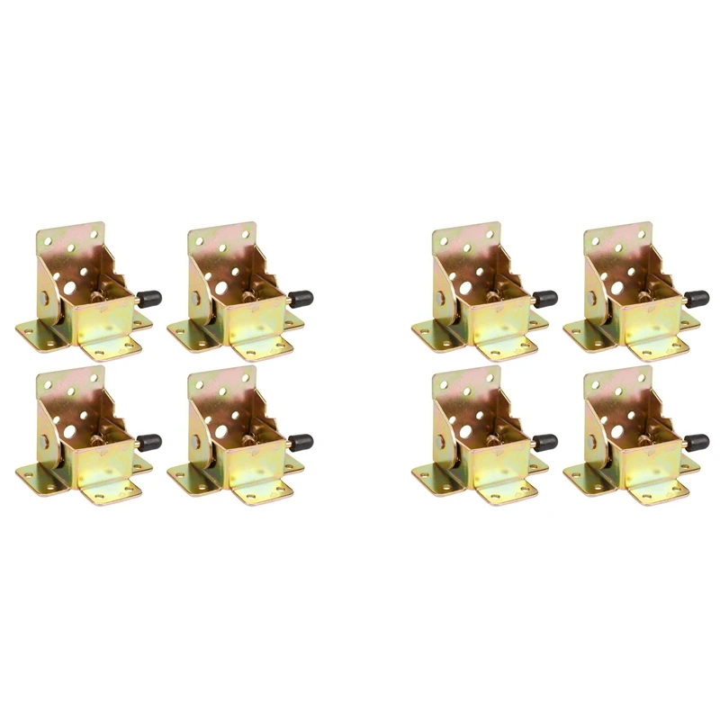 

8Pcs Iron Locking Folding Table Chair Leg Brackets Hinges For Home Furniture Leg Folding Hinge Bracket Hardware Tool