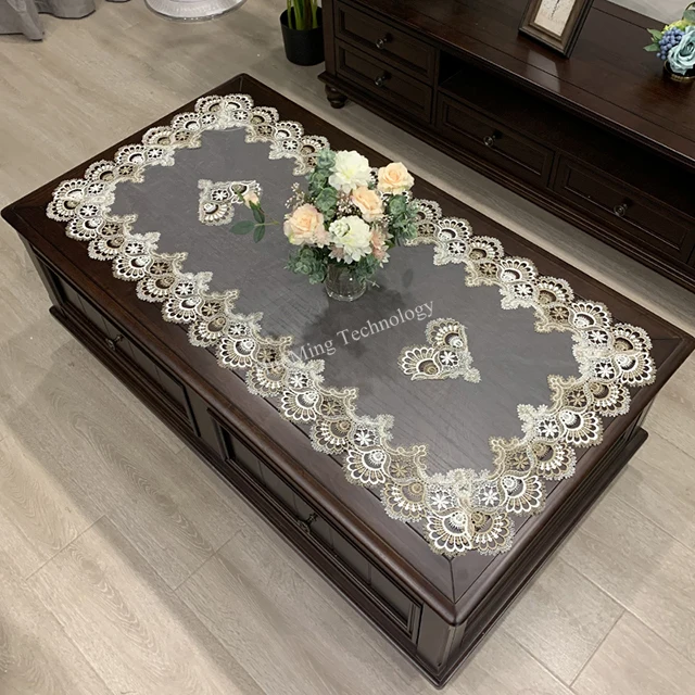 Скатерть прямоугольная Европейская вышитая скатерть для журнального столика