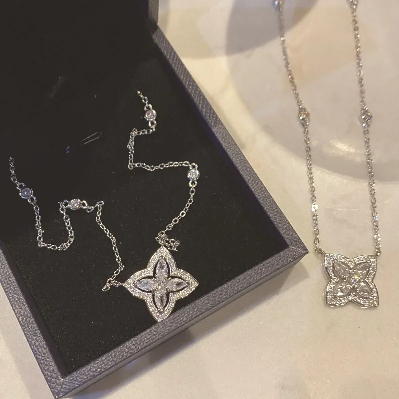 Высококачественное роскошное ожерелье MDLFES в стиле муасса с бриллиантами