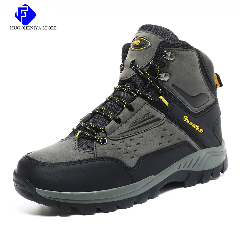 

New Men Outdoor Sports Hiking Shoes Rock Climbing Trekking Footwear Pro-Mountain Casual Sneakers Walking Wear Resisting Boots