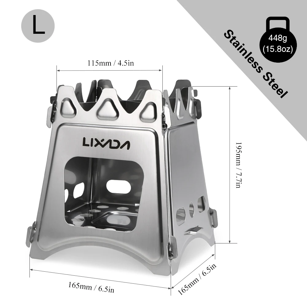 

Compact Folding Wood Outdoor Camping Cooking Picnic
