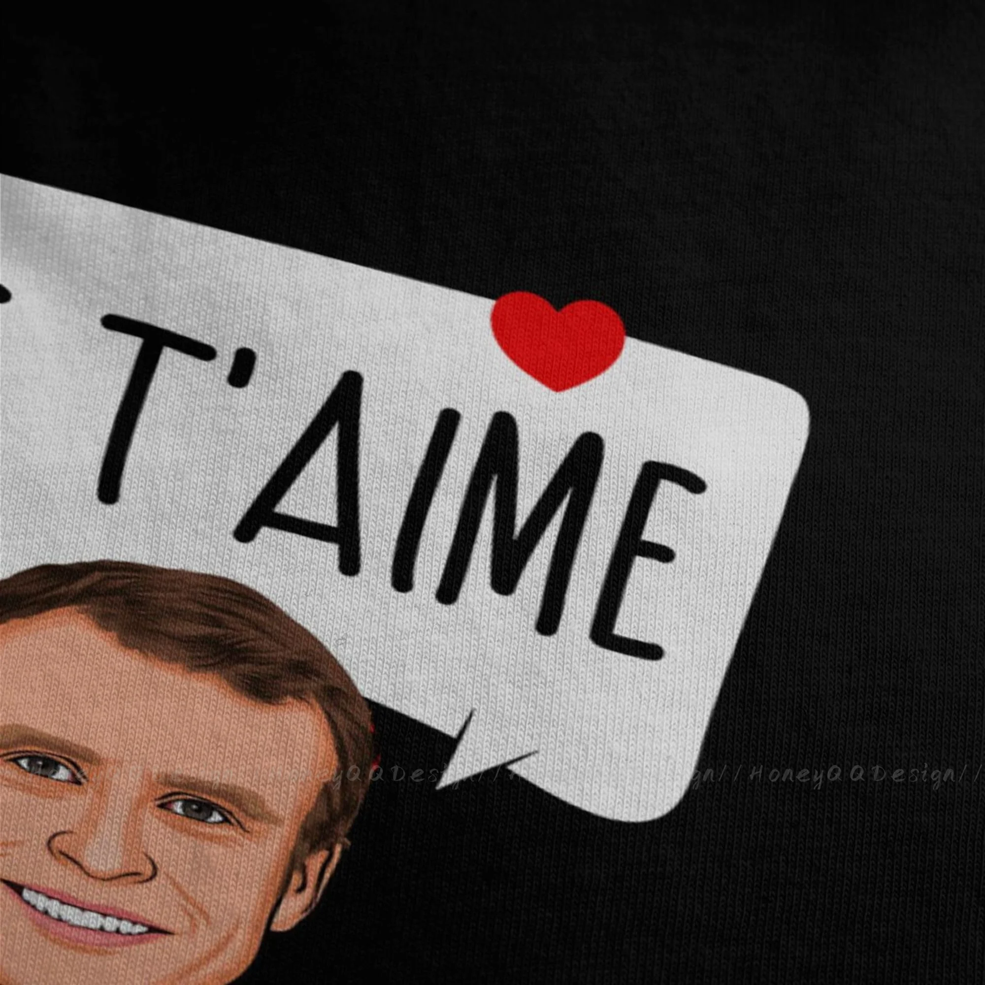 Фото Мужская футболка с надписью «Emmanuel Je T'aime», футболки из чистого хлопка, футболки в стиле Харадзюку с коротким рукавом «Sumer», рубашка для взросл... №3