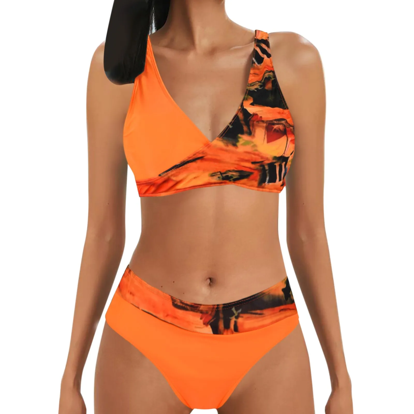 

JAYCOSIN New Women Sexy Stripe Bikini Female Summer Swimsuit Two Piece Bikini Set Beachwear Swim Suit Swimwear Bathing Suit 2023
