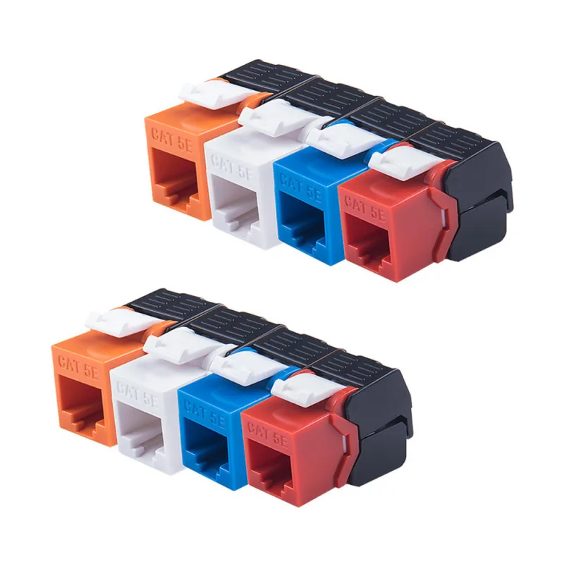 

Адаптер RJ45 Cat 5e, красочные разъемы Keystone, Обжимной Сетевой модуль RJ 45, разъем Ethernet Cat5e, соединитель, Интернет-разветвитель, маршрутизатор