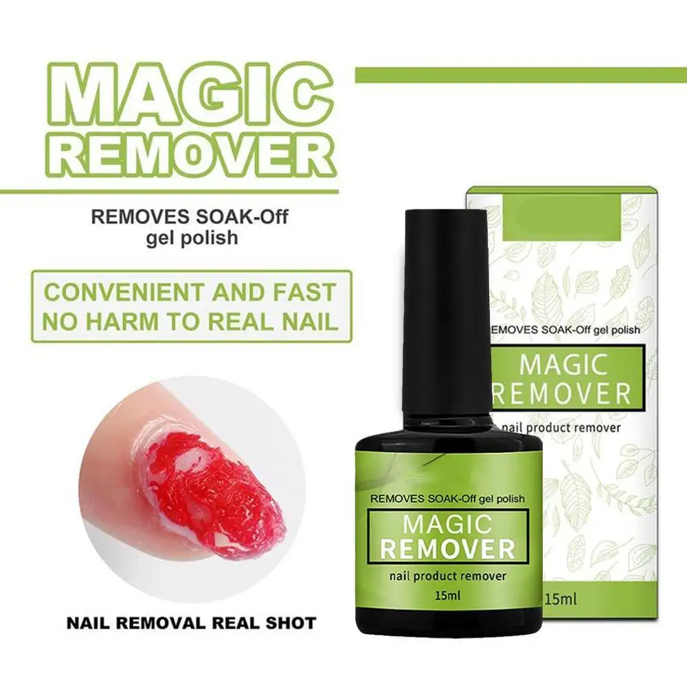 

15ml Remove Nail Polish Magic Burst Gel Polish Remover Soak Off Primer Coat Cleaner Nail Degreaser Nail Gel Remover Tools
