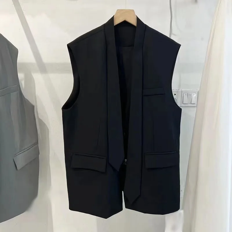 2023 Spring And Summer New Fashionable European Style Loose Suit Vest Small Coat For Women Elegant Pure Color Female Tops T166