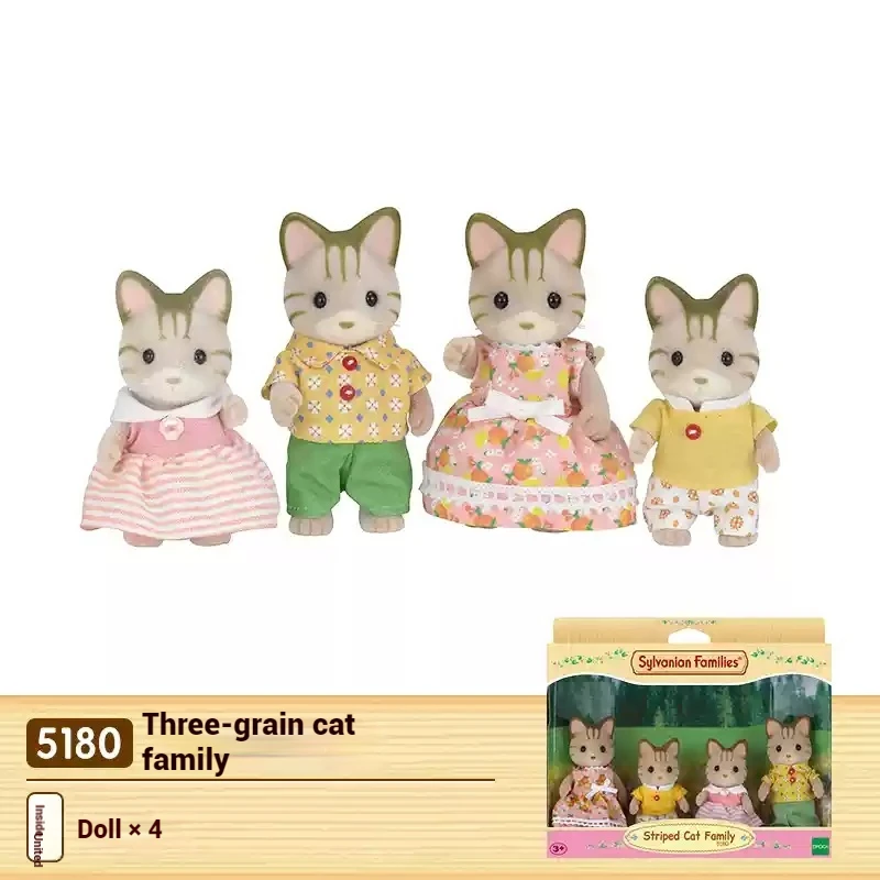 Оригинальные Семейные Аниме персонажи Senbei семейный набор с тремя полосатыми