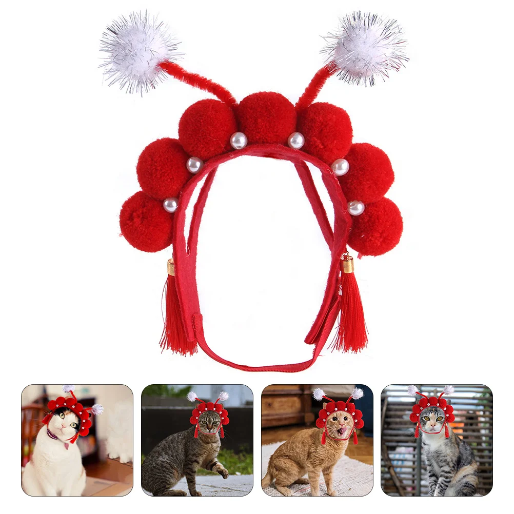 

Per Puppy Costume Headgear Adorable Decorative Opera Headdress