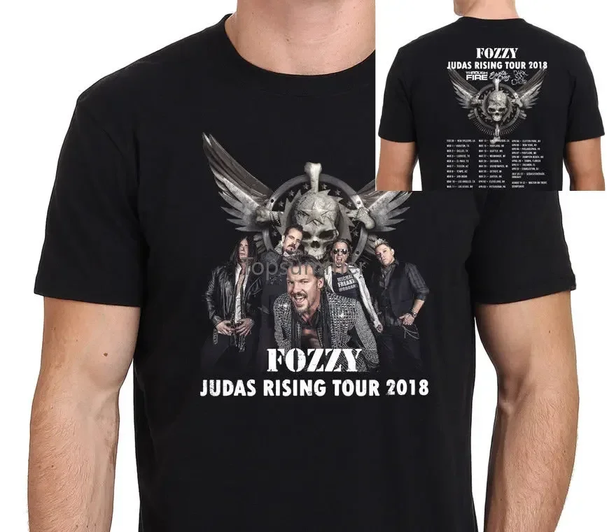 Мужская футболка Fozzy Judas Rising Tour 2018 100% хлопок