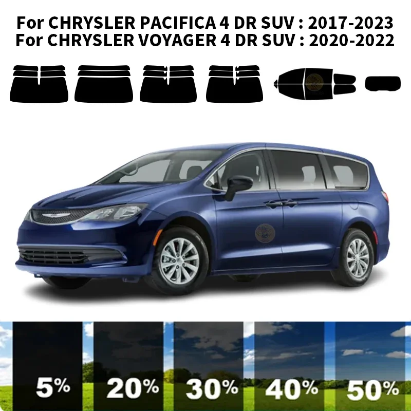 

Precut nanoceramics car UV Window Tint Kit Automotive Window Film For CHRYSLER VOYAGER 4 DR SUV 2020-2022