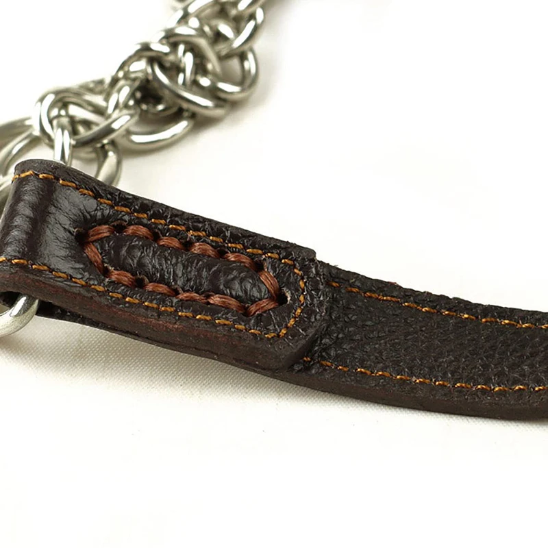 Кожаный ошейник Benepaw Martingale, не тянет, не спасает, тренировочный ошейник для собак из нержавеющей стали, цепочка для домашних животных для мал... (art.: 3920bc39cdc98) - 3920bc39cdc98