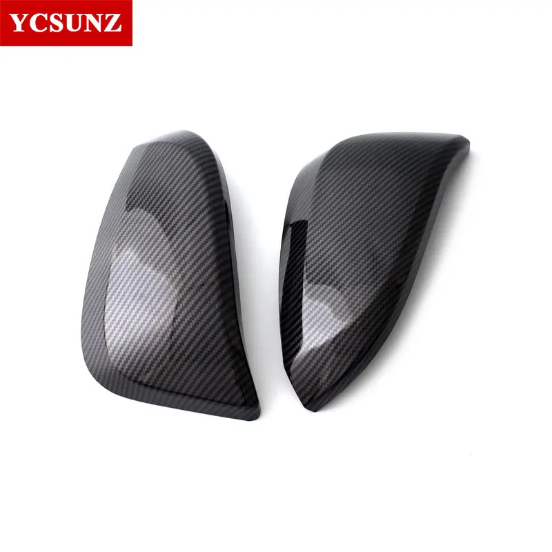 Фото Новая крышка для зеркала из углеродного волокна для Toyota Hilux Revo Rocco Innova Fortuner Rav4 2016-2019 2020 2021 4x4 4x2 автомобильные аксессуары №2