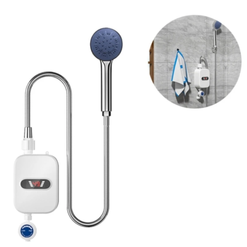 

Tankless Water Heater Shower 3500W Instant Water-Heater Electric Tap Heating Instant Hot Water for Kitchen and Bathroom