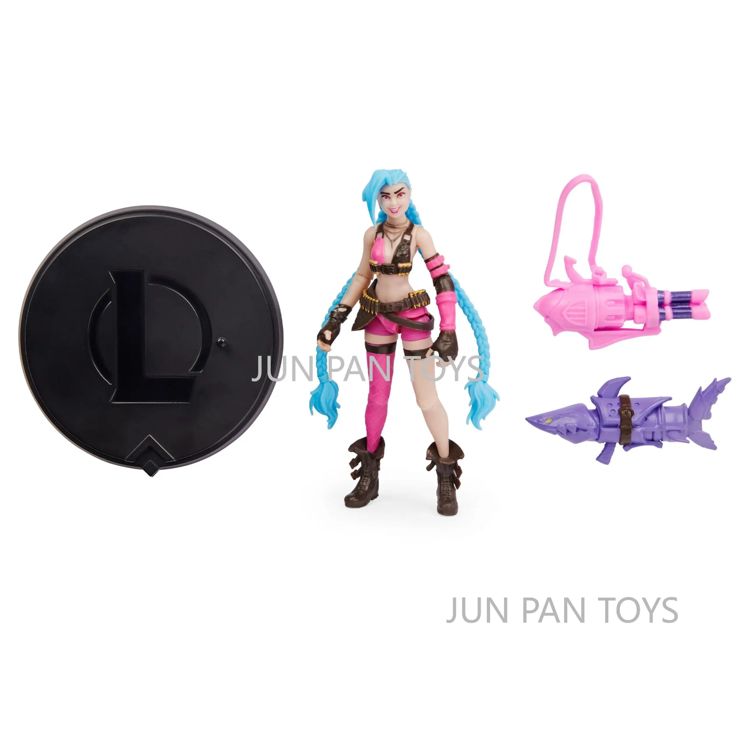 Фото League of Legends The Champion Collection Jinx Darius Yasuo Thresh Zed Классические игры Фигурка Литая под давлением настоящая металлическая оружие №2