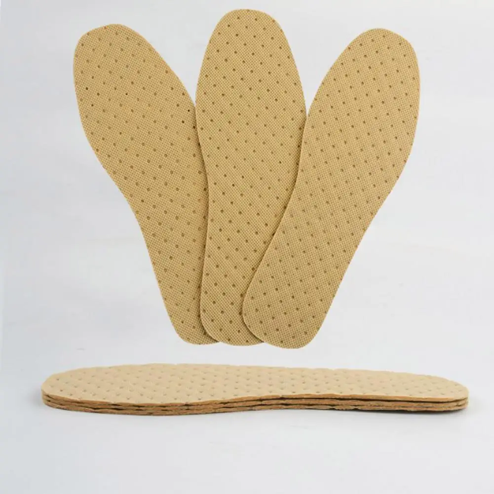 1 Pair Deodorant Insole Light Weight Shoes Pad Absorb-Sweat Breathable Bamboo Charcoal Thin Sports Insoles Men Women